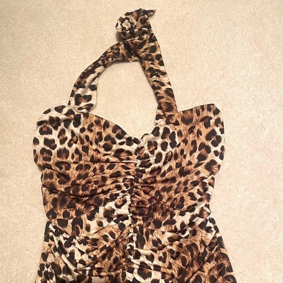 NWT Cheetah Print Strapless Bodysuit - Picture 2 of 6